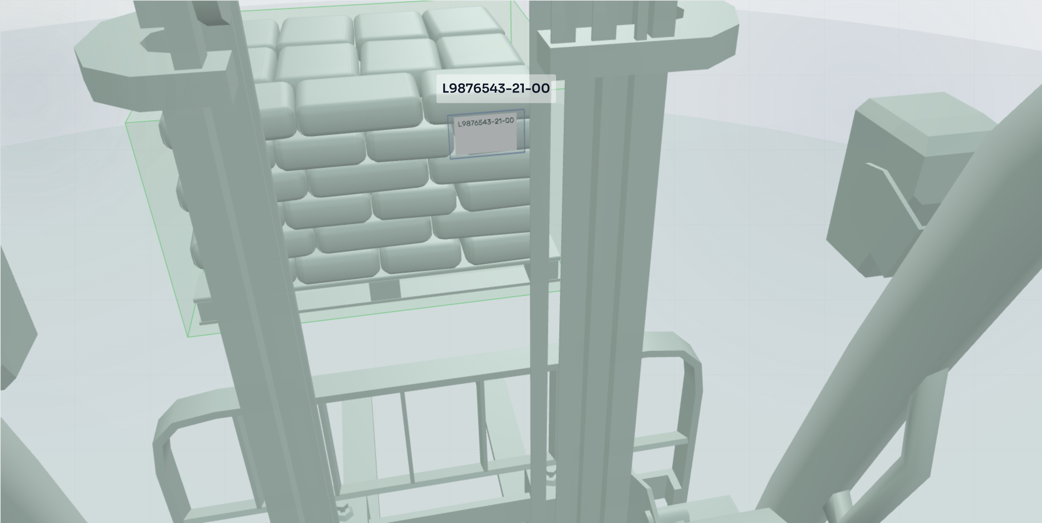 Deterministic operational AI capturing pallet identity and custody at the point of work